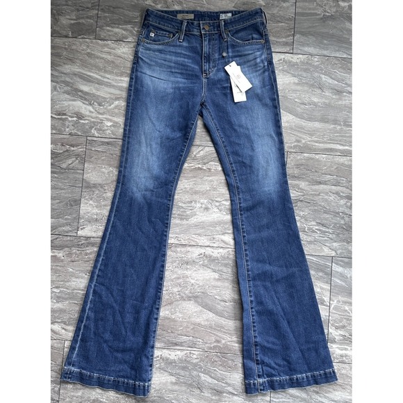 Ag Adriano Goldschmied Denim - AG Adriano Goldschmied Jeans Sz 27 The Janis High Rise Flare 70's USA